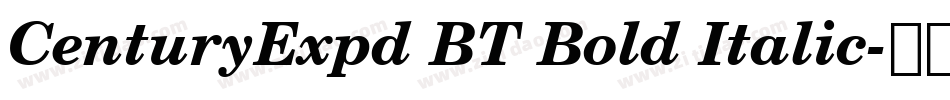 CenturyExpd BT Bold Italic字体转换